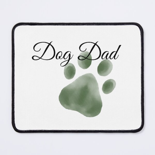 Item preview, Dog Dad Olive Green Pawprint designed and sold by JeweledDesigns.