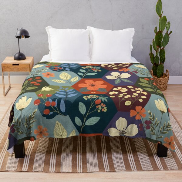 Item preview, Colorful Folk Floral Leaf Pattern designed and sold by IntelliMindDesigns.