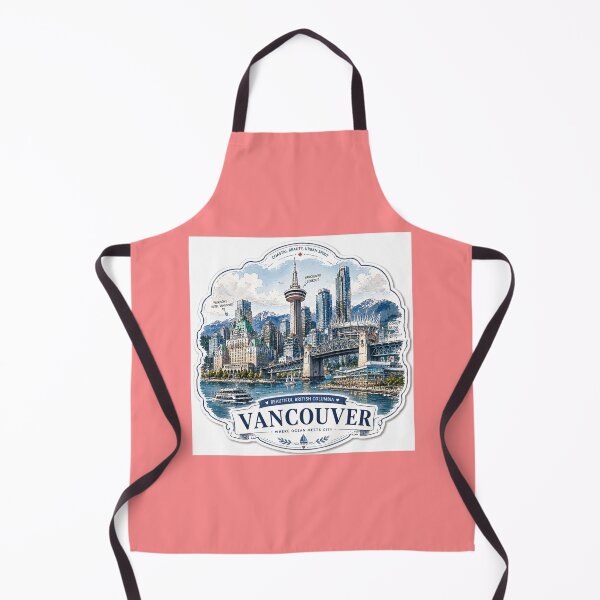 Item preview,  Vancouver Coastal Icons Spectacular 3D Skyline Label  designed and sold by PaintMeWorld.