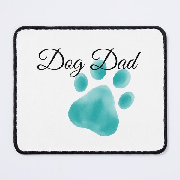 Item preview, Dog Dad Teal Pawprint designed and sold by JeweledDesigns.