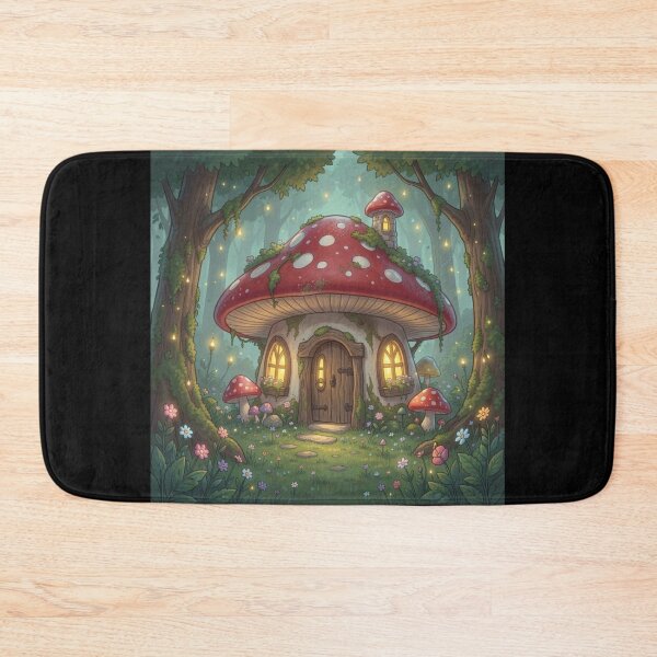 Item preview, Enchanted Mushroom House | Cottagecore designed and sold by Sibling Ink.