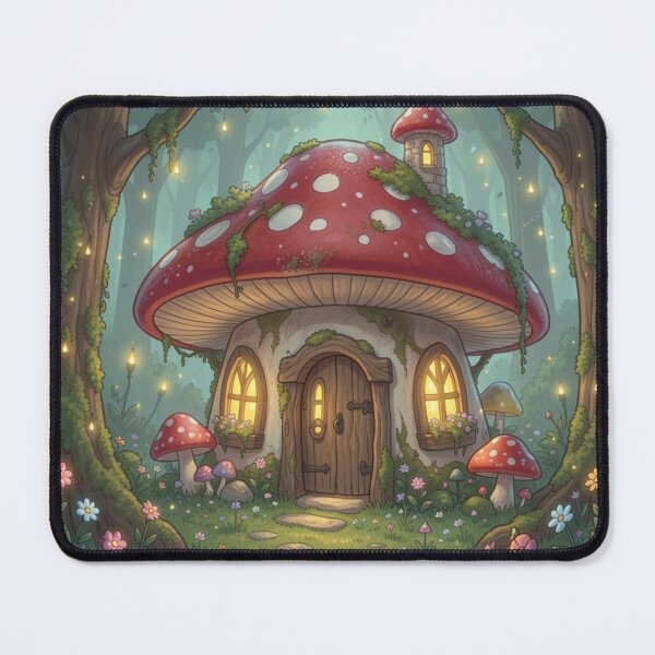 Item preview, Enchanted Mushroom House | Cottagecore designed and sold by Sibling Ink.