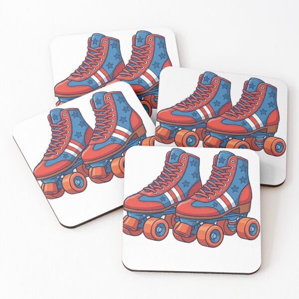 Item preview, Retro Red White and Blue Roller Skates designed and sold by Andersong.