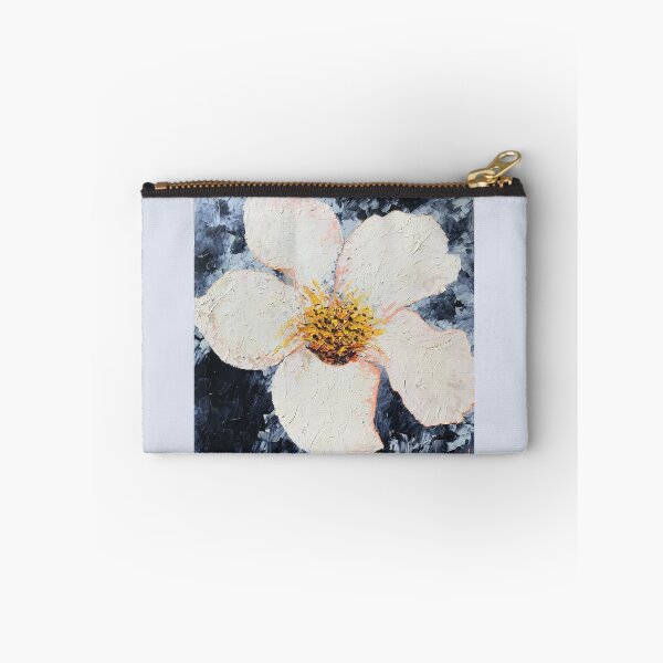 Item preview, INDIGO | oil painting style | Unique ART Design | White Flower Design designed and sold by BlueberrySwan.
