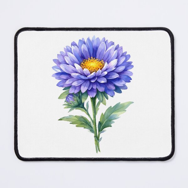 Item preview, Watercolor Purple Aster Flower designed and sold by silviaol.
