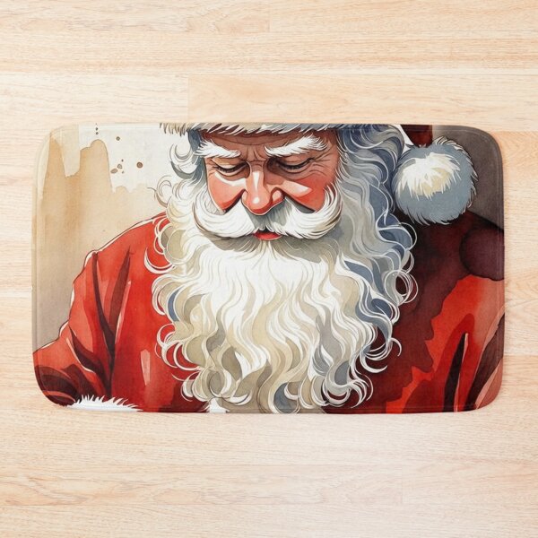 Item preview, Santa Claus with Black iPad Tablet - Modern Christmas Watercolor Art designed and sold by Pioneer Spirit Market.