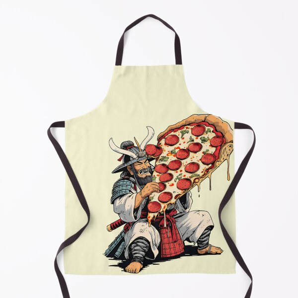 Item preview, Samurai Pizza Lover - Japanese Ukiyo-e Fast Food Parody Art designed and sold by Structure-Blue.