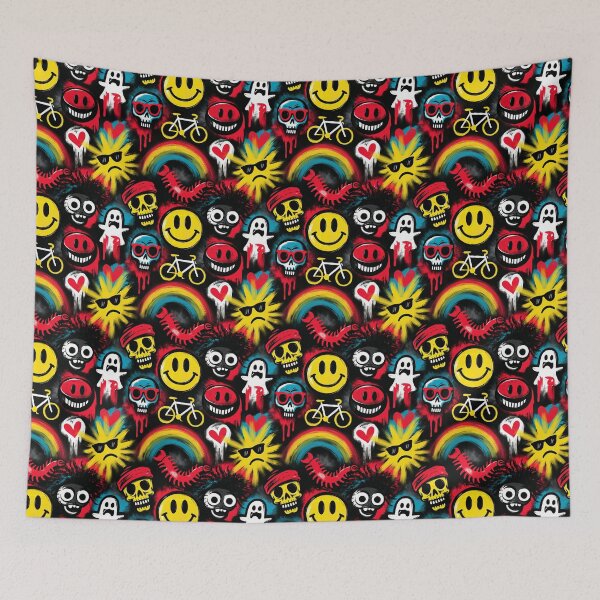 Item preview, Crazy Graffiti Pattern 14 designed and sold by Gypsykiss.