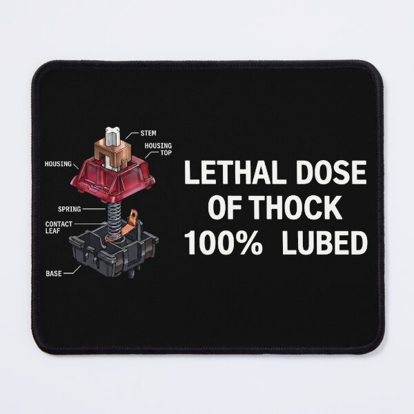 Item preview, Lethal Dose of Thock Switch Mechanical Keyboard designed and sold by BrutOriginal.