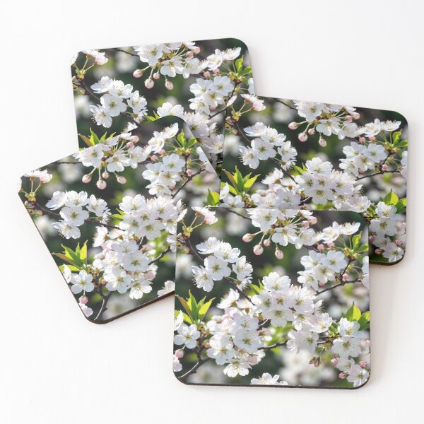Item preview, Delicate White Cherry Blossom Floral Art designed and sold by IntelliMindDesigns.