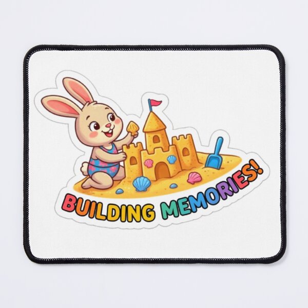 Item preview, Building Memories Cute Beach Bunny Summer Vacation designed and sold by ExploreAura Studio.