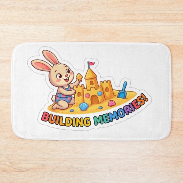 Item preview, Building Memories Cute Beach Bunny Summer Vacation designed and sold by ExploreAura Studio.