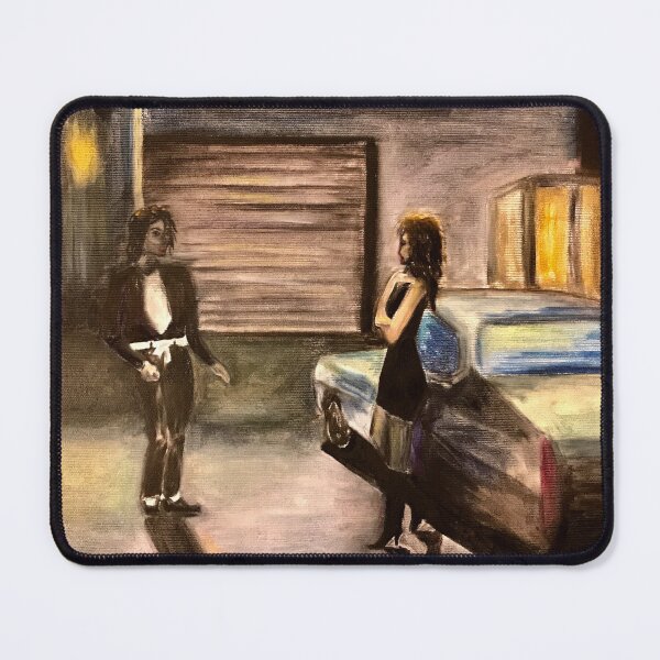 Item preview, The Way You Make Me Feel | Iconic Dance Scene | Oil Painting | Vintage Pop Portrait | Retro Music Vibes Art designed and sold by Baroness Swan.