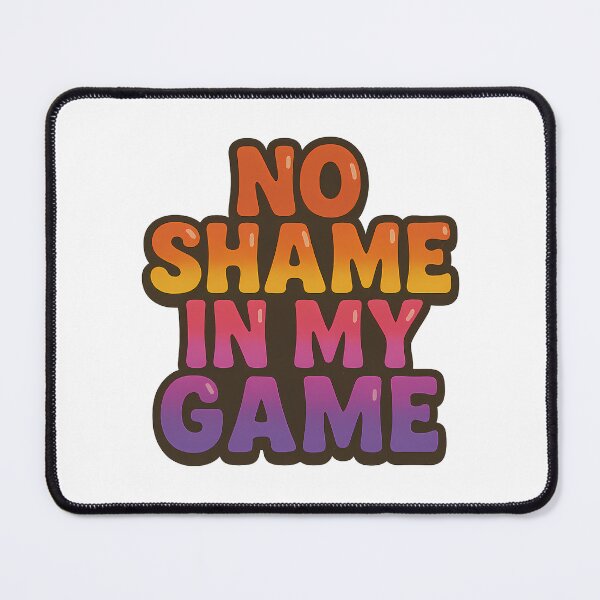 Item preview, No Shame in My Game Retro Bold Queer Pride Typography designed and sold by Haus Of Sin.