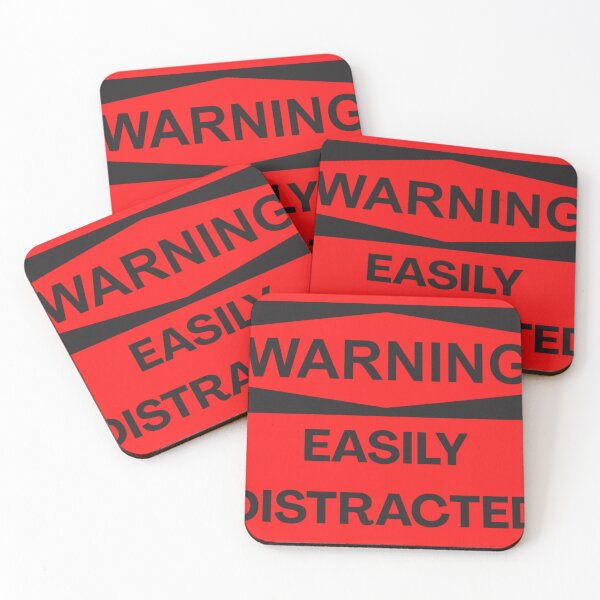 Item preview, Warning Easily Distracted designed and sold by Nol1ytv.