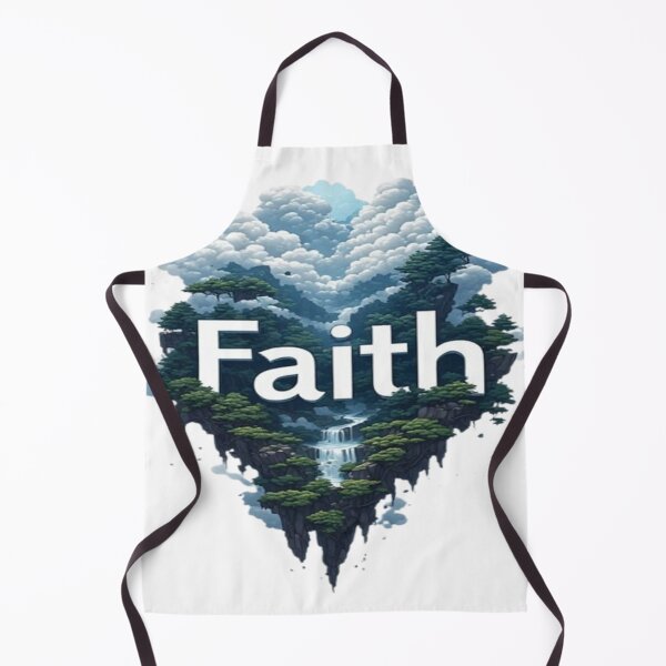 Item preview, Faith stands boldly in clean white lettering across this dreamy, uplifting scene. designed and sold by PromisedArt.
