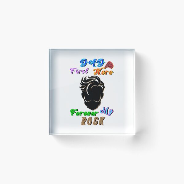 Item preview, Dad First Hero Forever My Rock designed and sold by bitcgiantcrab7.