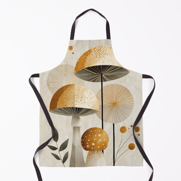 Item preview, Boho Geometric Mushroom — Minimalist Cottagecore Print designed and sold by daila70.