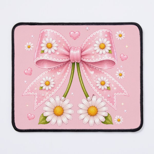 Item preview, Kawaii Daisy Bow Cute Coquette designed and sold by Pampam-stickers.