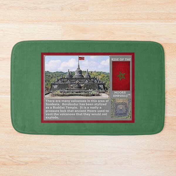 Item preview, Mu’ur (UM) Empire™ al-Benhadiel©™, Borobudur, Indonesia, green background designed and sold by HardyKnitDesign.