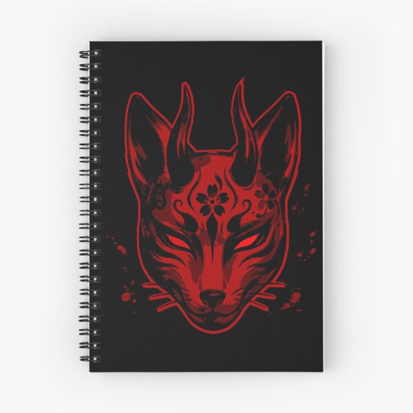 Item preview, Japanese Oni Kitsune Demon Fox Mask Art designed and sold by LinaValearte.