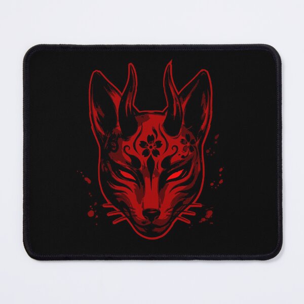 Item preview, Japanese Oni Kitsune Demon Fox Mask Art designed and sold by LinaValearte.