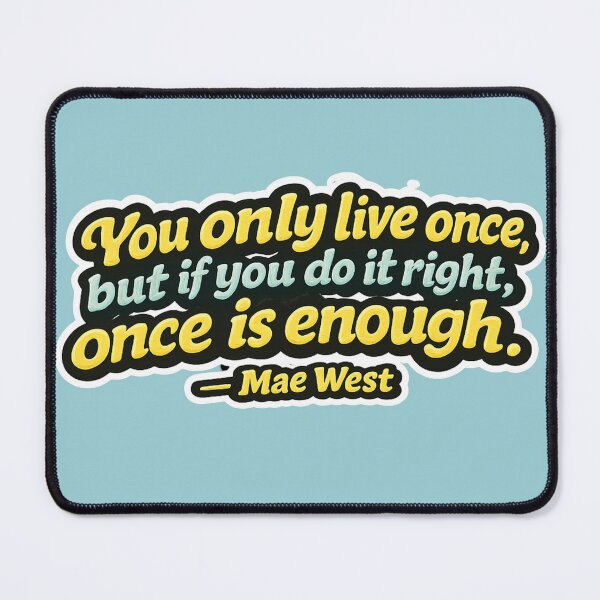 Item preview, You only live once – quote sticker design designed and sold by World-of-Magic.