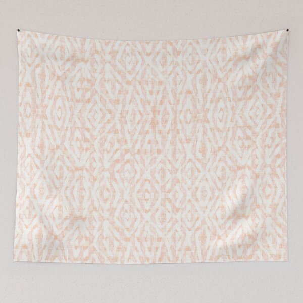 Item preview, Painterly Ikat Turkish Towel - Bleached Out Pink Peach White  designed and sold by LoveAlways-AEP.