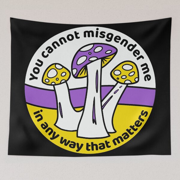 Item preview, Any Pronouns Pride: You Cannot Misgender Me (Nonbinary) designed and sold by PrideofDragons.
