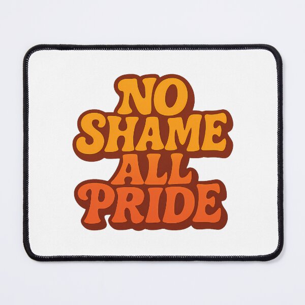 Item preview, No Shame All Pride Retro Groovy Gay Pride LGBTQ Typography designed and sold by Haus Of Sin.