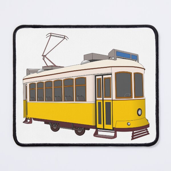 Item preview, Vintage Lisbon Tram Illustration - Portuguese Retro Transit Art designed and sold by debbiebento.