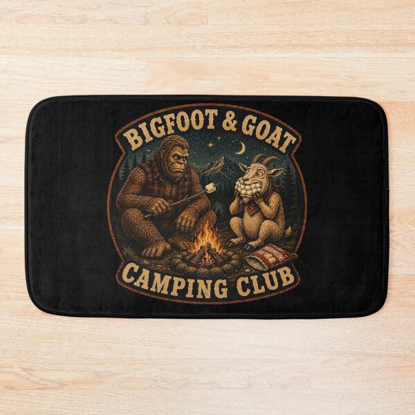 Item preview, Bigfoot & Goat Camping Club – Marshmallow Thief designed and sold by NicheBloom.