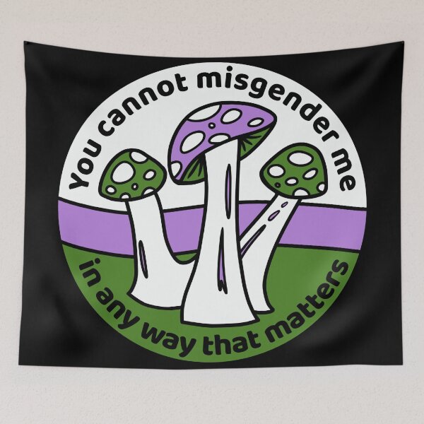 Item preview, Any Pronouns Pride: You Cannot Misgender Me (Genderqueer) designed and sold by PrideofDragons.