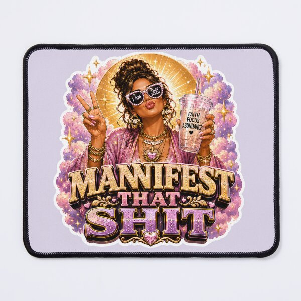 Item preview, Cute Manifest That Shit Quote designed and sold by Abundance Activation 11.11.