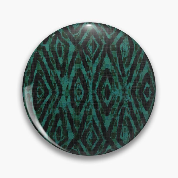 Item preview, Painterly Ikat Turkish Towel - Emerald Greens Black   designed and sold by LoveAlways-AEP.