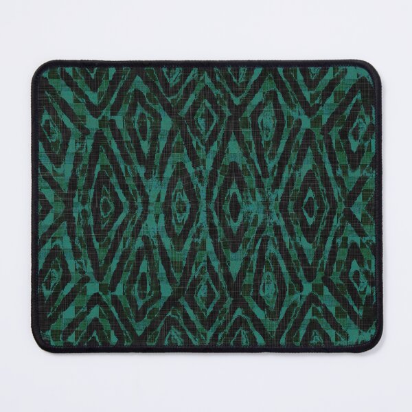Item preview, Painterly Ikat Turkish Towel - Emerald Greens Black   designed and sold by LoveAlways-AEP.
