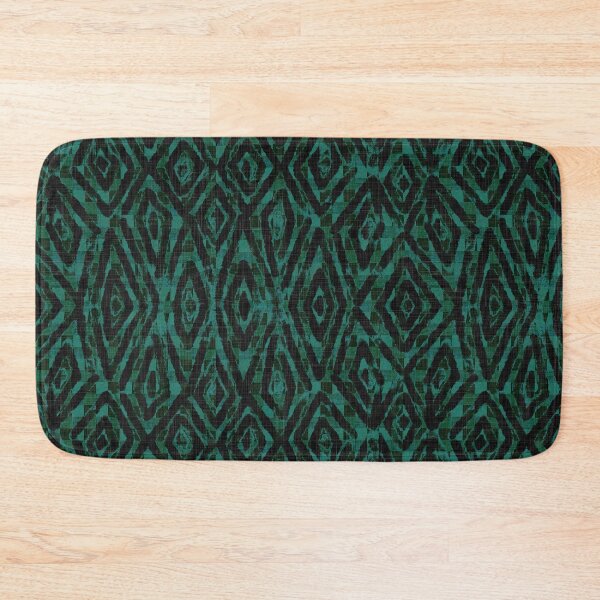 Item preview, Painterly Ikat Turkish Towel - Emerald Greens Black   designed and sold by LoveAlways-AEP.
