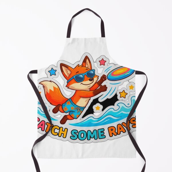 Item preview, Catch Some Rays Summer Fox Beach Fun designed and sold by ExploreAura Studio.