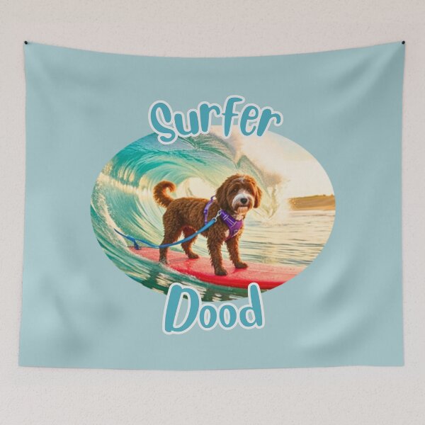 Item preview, Surfer Dood Leo (oval) designed and sold by Doodles Down South.
