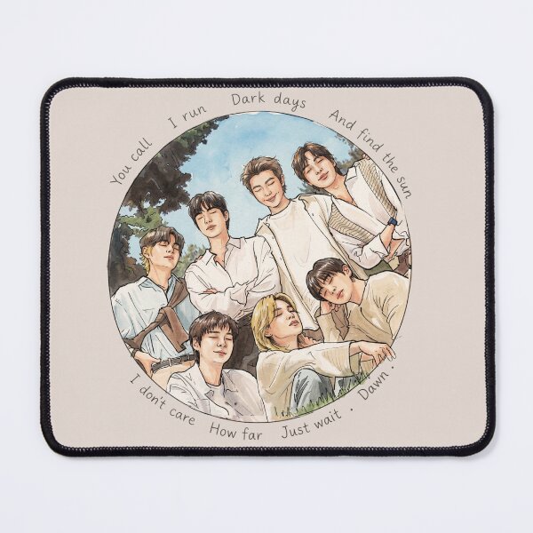 Item preview, BTS 13th Anniversary Family Photo Fanart with Into the Sun quote designed and sold by sunshine4dsoul.