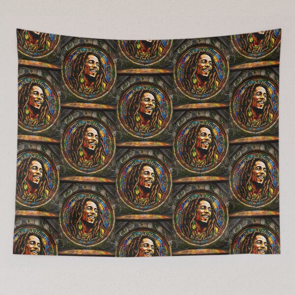 Item preview, Bob Marley art print stained glass designed and sold by Coexist In Tee's .