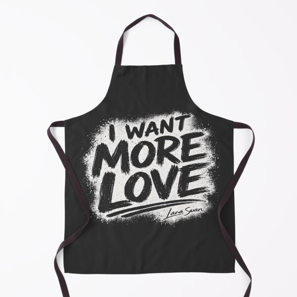 Item preview, I WANT MORE LOVE | Black and White Typography | Minimalist Quote Design designed and sold by BlueberrySwan.
