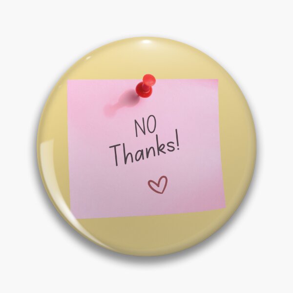 Item preview, No Thanks Sticky Note designed and sold by Resid3w.