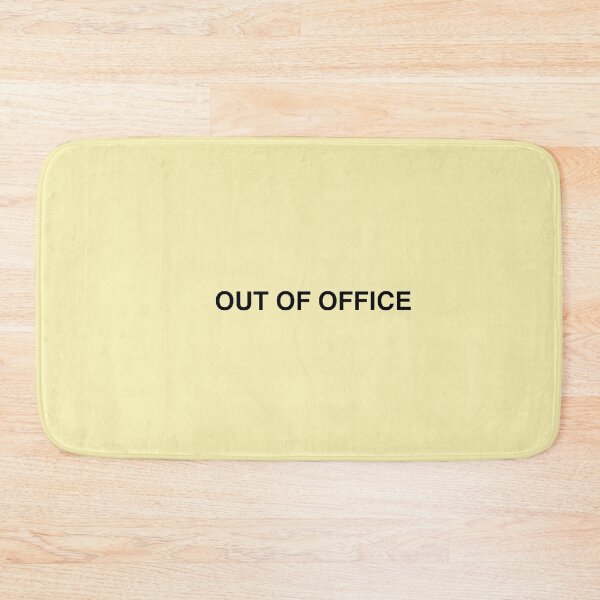 Item preview, Out Of Office Black Typography Minimalist Design for Work Life Balance designed and sold by KleanGirlAesthetics.
