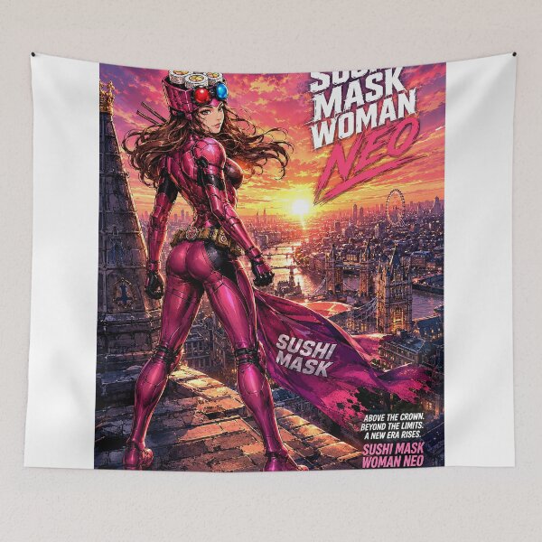 Item preview, SUSHI MASK WOMAN NEO: Ultimate Cyberpunk Superheroine designed and sold by Japan Cyberpunk Universe & Surreal Characters.
