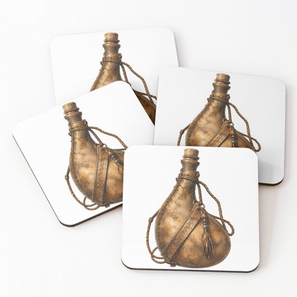 Item preview, Handcrafted Leather Flask designed and sold by mochi-mellow.
