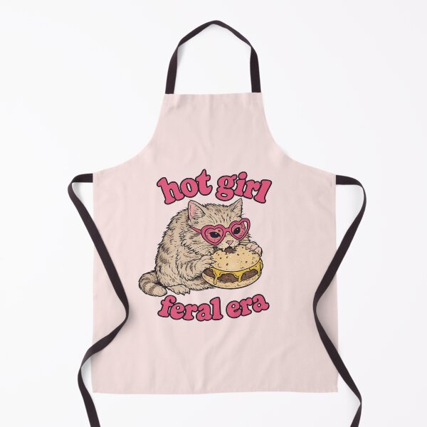 Item preview, Hot Girl Feral Era – Funny Cat Eating a Cheeseburger designed and sold by StudioAyinla.