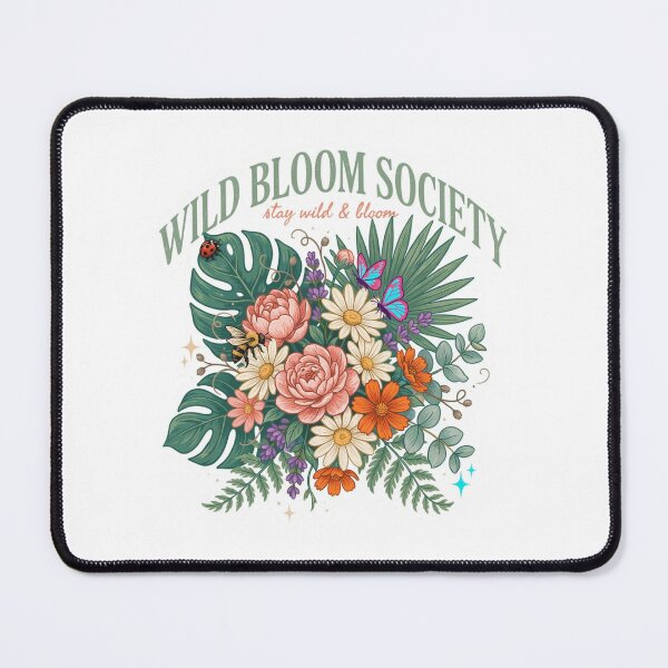 Item preview, Wild Bloom Society Botanical T-Shirt – Cottagecore Garden Club Gift for Plant Lovers & Nature Aesthetic Fans designed and sold by GemBob Creations.