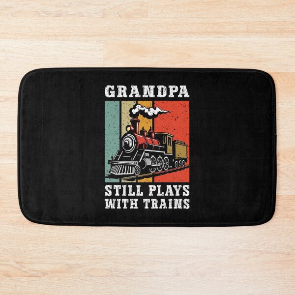 Item preview, Grandpa Still Plays With Trains Vintage Retro Sunset Steam Locomotive designed and sold by Dmetalx Art Apparel.