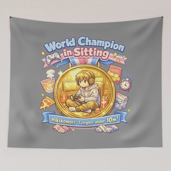 Item preview, Hikikomori Edition - World Champion in Sitting designed and sold by FilBlue.
